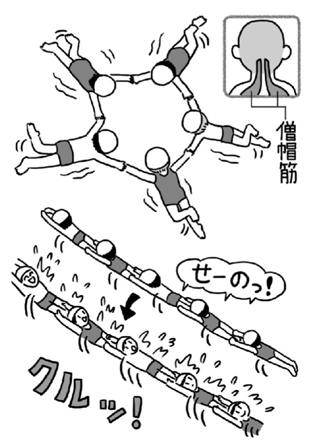 シンクロ遊びのイラスト