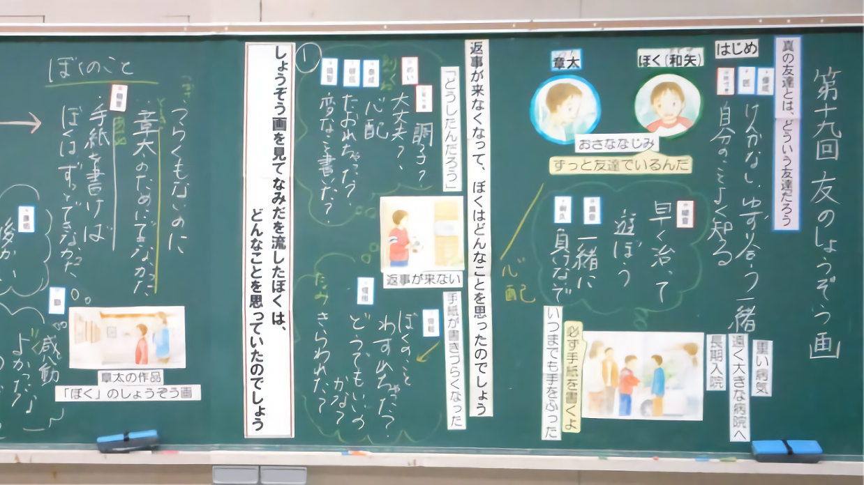 小五道徳 友のしょうぞう画 授業展開と板書 みんなの教育技術