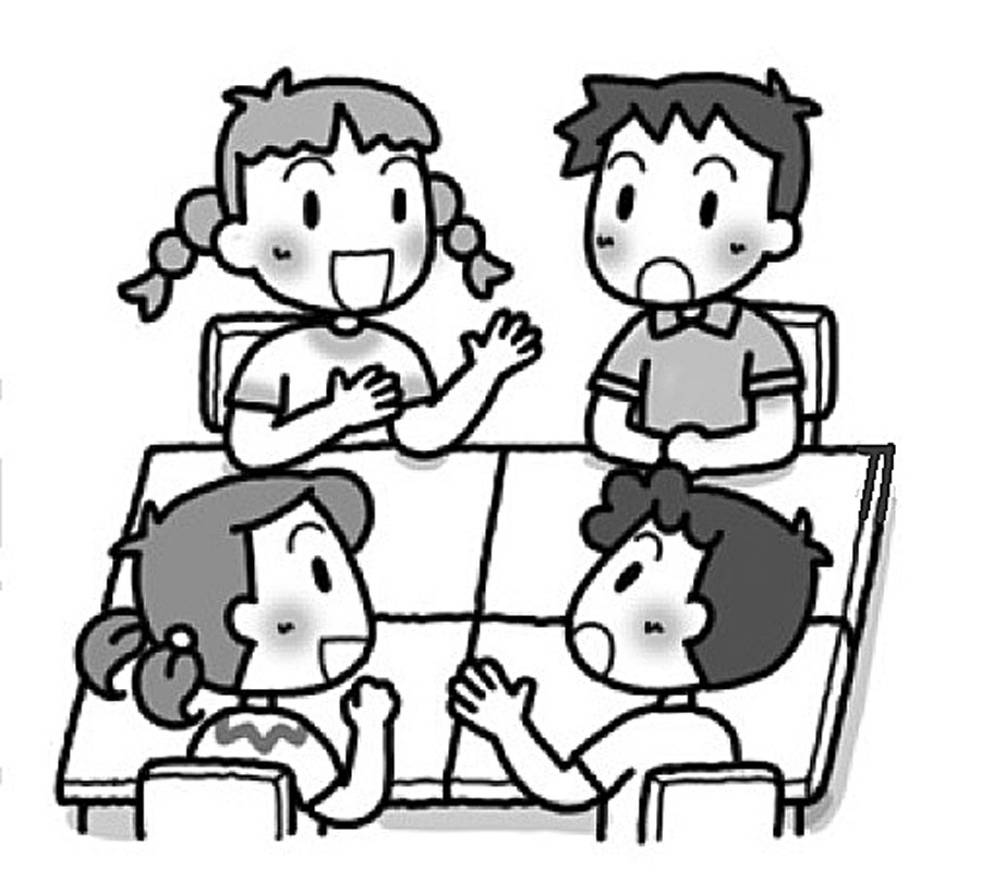 本を紹介し合ったり、紹介して感じたことを交流したりしましょう