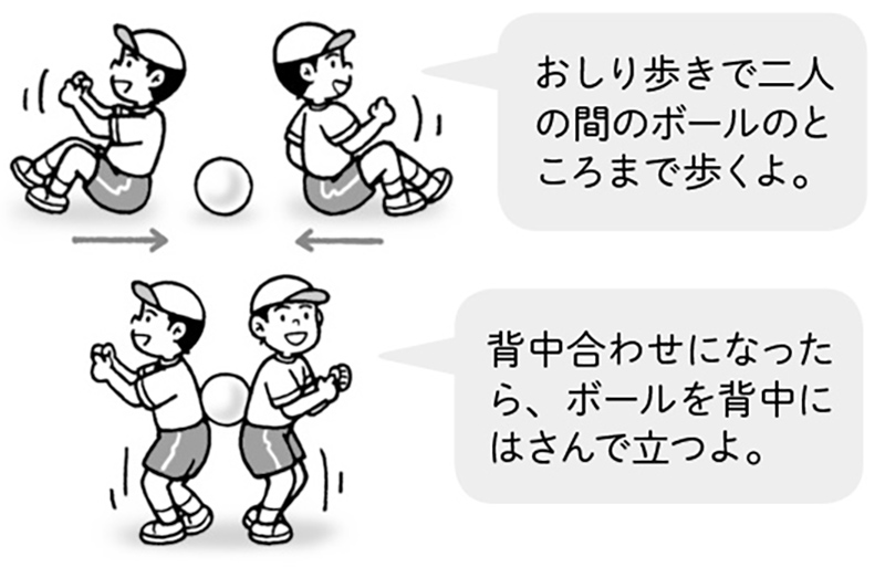 這う動きと立つ動きの組み合わせ