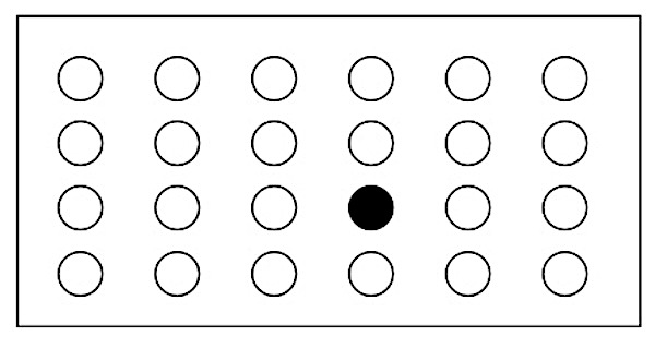 「下から2番目」もしくは「右から3番目」を示す図