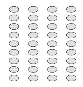 9のまとまりを4つ作っている様子
