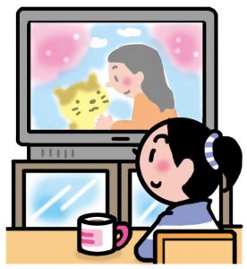 テレビを見る子供