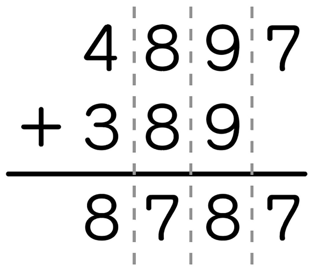 A つまずいている子 　算数の計算１