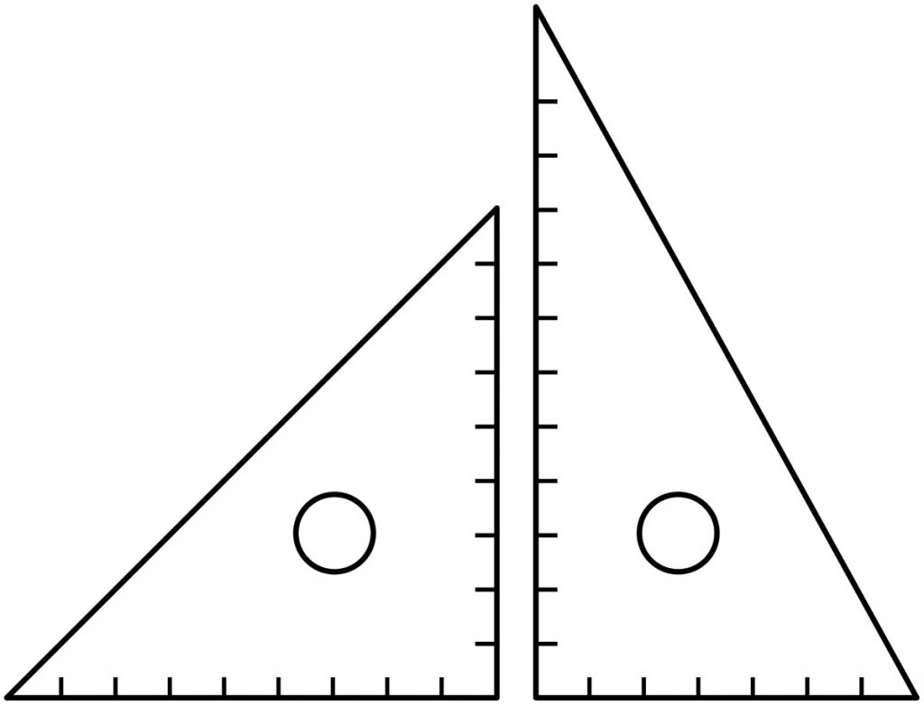 三角定規の図１