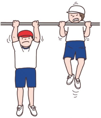 小6体育「体つくり運動（体の動きを高める運動）」　5月　イラスト