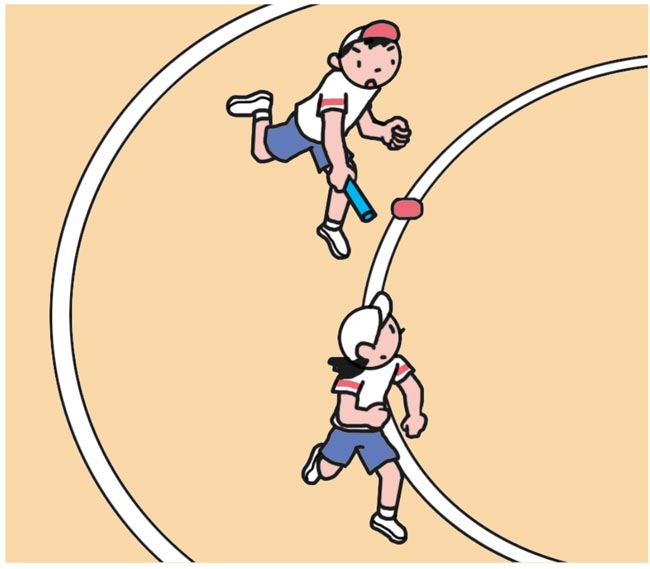 小4体育「走・跳の運動」指導アイデア② イラスト