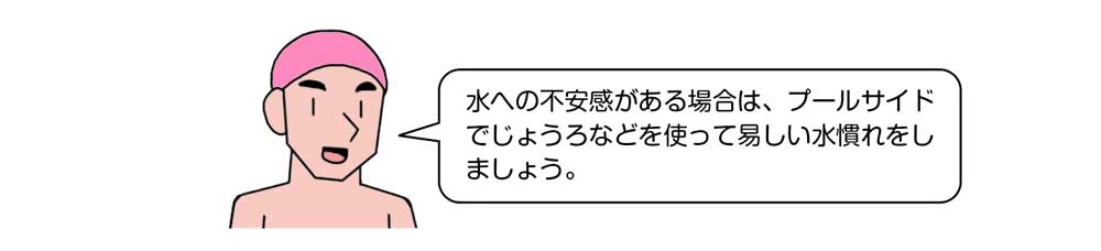 小2体育「水遊び」指導アイデア
イラスト