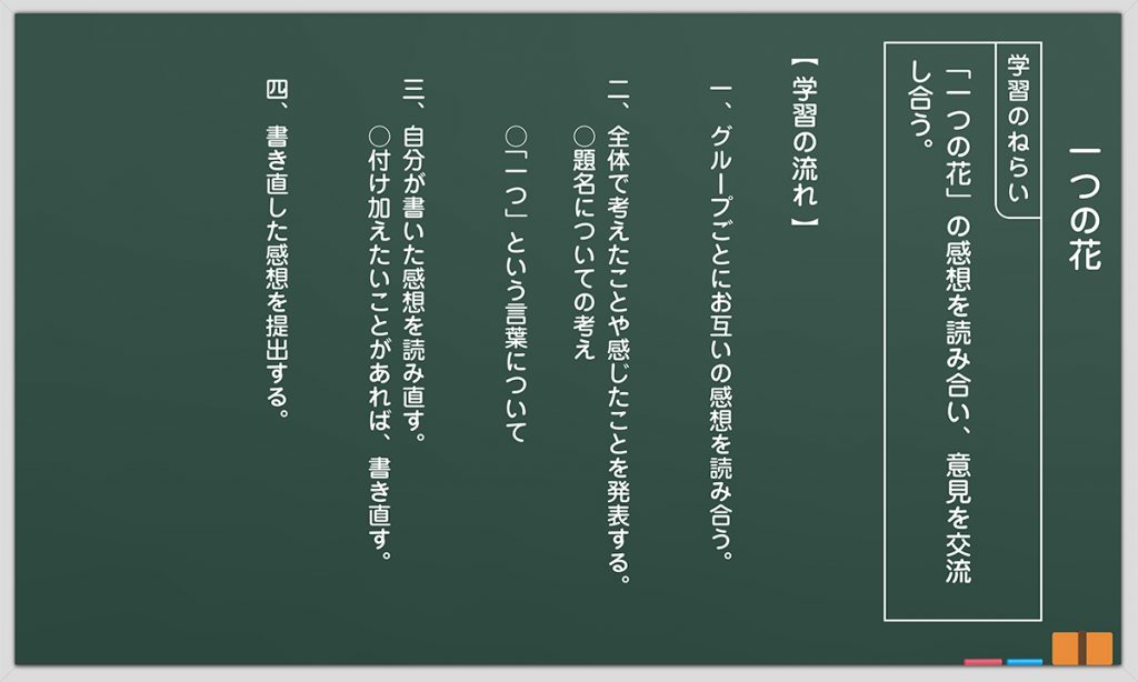7時間目の板書例