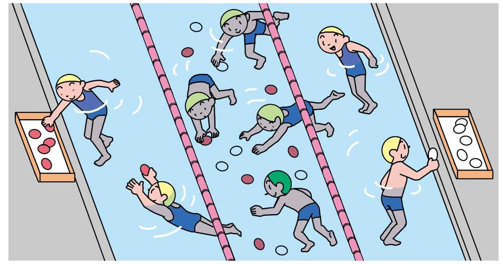 小4体育「水泳運動」指導アイデア イラスト