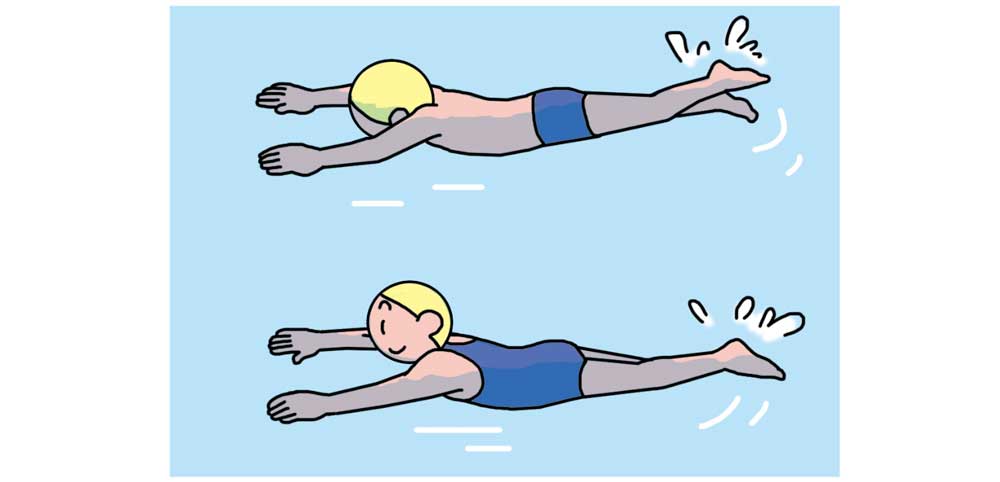 小4体育「水泳運動」指導アイデア　イラスト