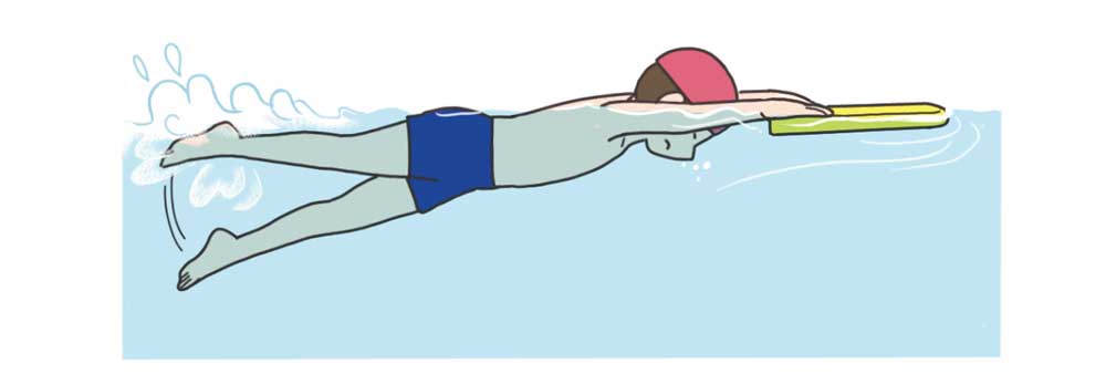 小6体育「水泳運動（クロール 平泳ぎ 安全確保につながる運動）」指導アイデア　イラスト
