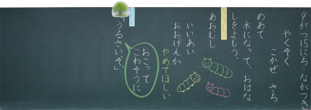 小1国語「やくそく」京女式板書の技術　板書