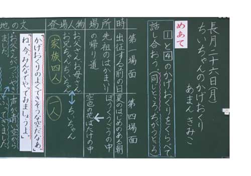 小3国語 ちいちゃんのかげおくり 板書の技術 みんなの教育技術