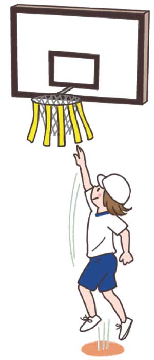 小6体育「陸上運動(走り高跳び)」指導アイデア イラスト