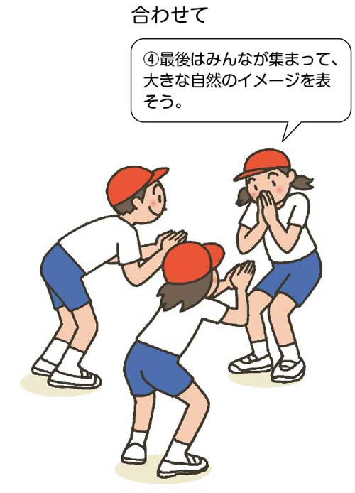 小5体育「表現運動(表現)」指導アイデア イラスト