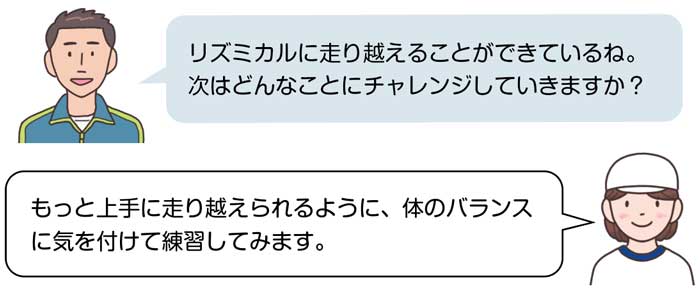 小6体育「陸上運動(ハードル走)」指導アイデア イラスト