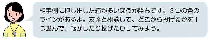 小2体育「ゲーム(ボールゲーム)」指導アイデア イラスト