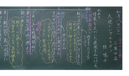 小5国語「大造じいさんとガン」京女式板書の技術｜みんなの教育技術