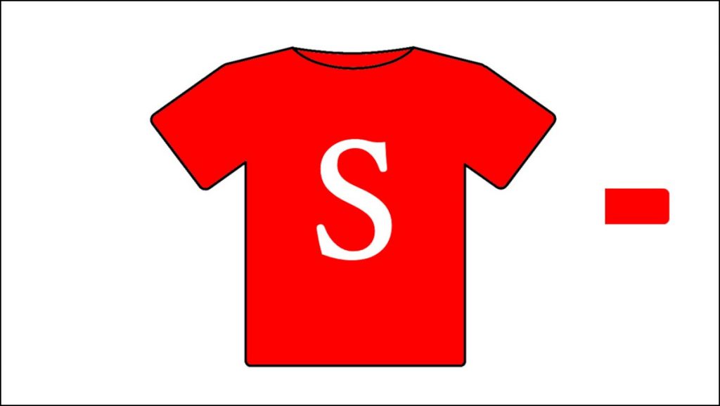 アルファベットTシャツ赤