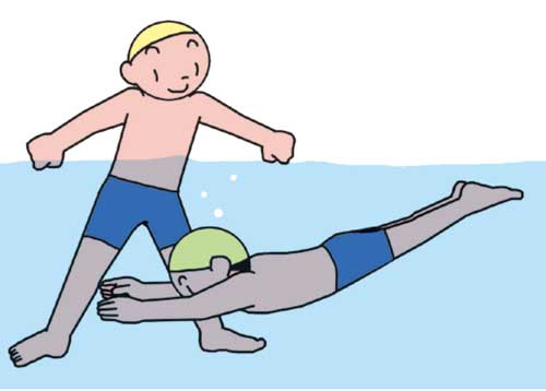 小4体育「水泳運動」　イラスト