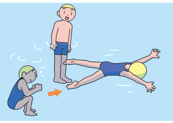 小4体育「水泳運動」　イラスト