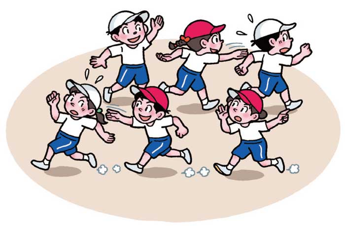 小3体育「体つくり運動(多様な動きをつくる運動)」 イラスト
