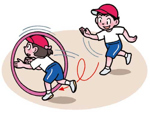 小3体育「体つくり運動(多様な動きをつくる運動)」 イラスト