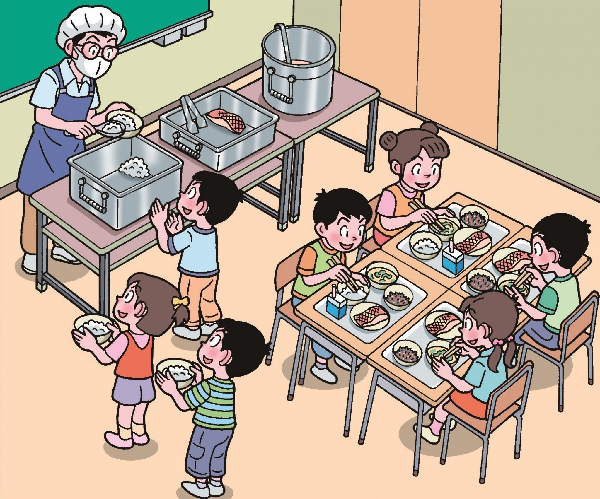 「給食：優先権式おかわりシステム」自治的な学級をつくる12か月のアイデア#6｜みんなの教育技術