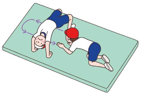 小6体育「器械運動(マット運動)」 イラスト