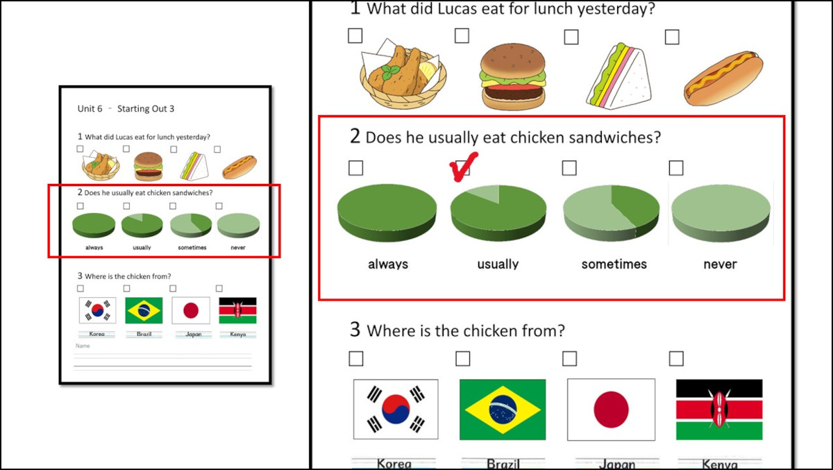 小6らくらくUnit 6「Let's think about our food.｣③【モトヨシ