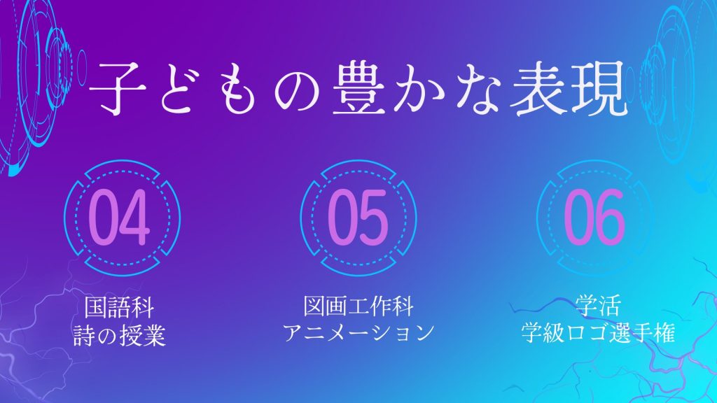 子どもの豊かな表現活動の３つの事例