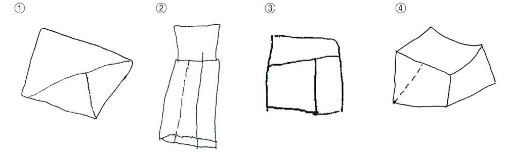 子供が描いた立方体の模写