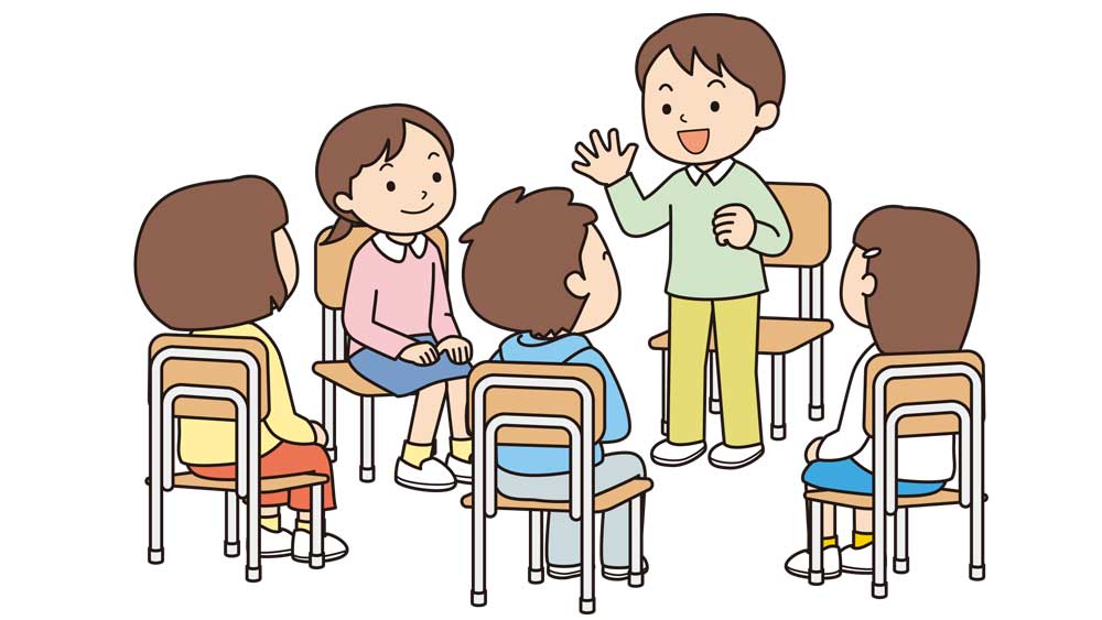 学校生活への期待と意欲を生む　年度はじめの出会いのつくり方【主体的に生きる力を育む学級経営の極意①】　自己開示で子供同士の人間関係を構築する様子