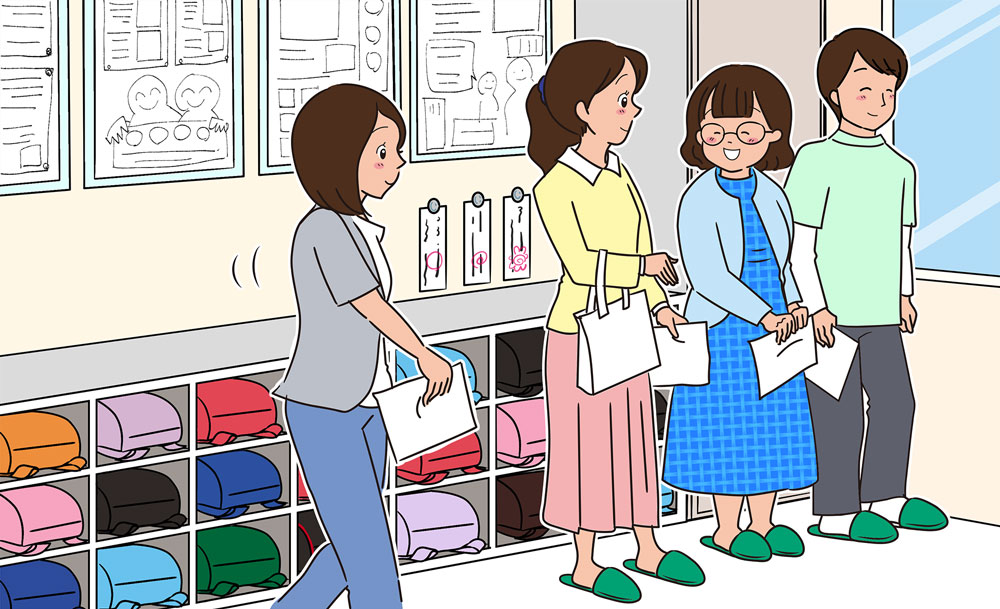 子供が生き生きと活躍し、保護者の信頼が深まる「授業参観」の進め方【主体的に生きる力を育む学級経営の極意⑬】 授業参観に参加する保護者たちの様子