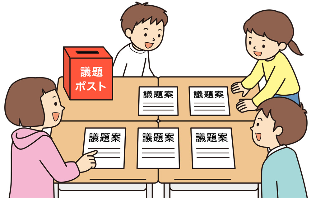 議題案の中から議題を選定する計画委員