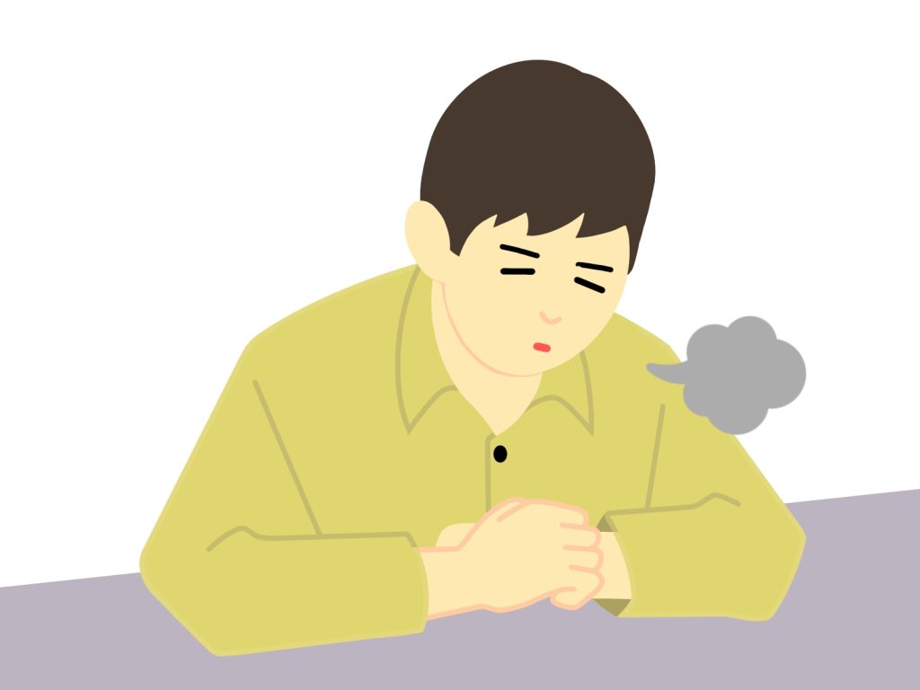 悩む男性