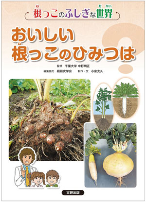 『根っこのふしぎな世界 第2巻 おいしい根っこのひみつは?』 作・文/小泉光久 監修/中野明正 文研出版刊(発行:2023年)