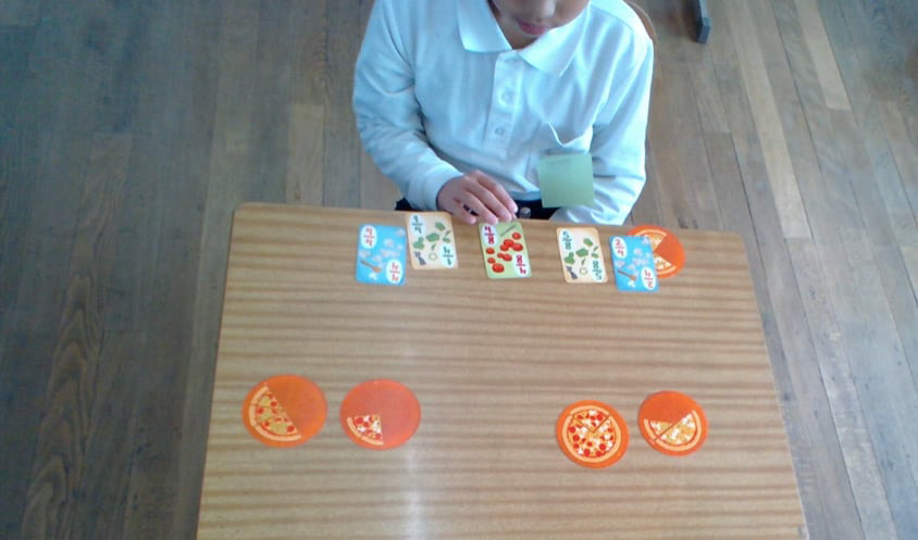 ピザゲームを使って楽しく学ぶ
