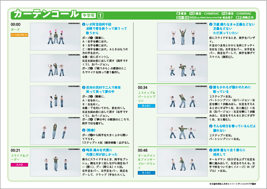 カーテンコール　資料見本