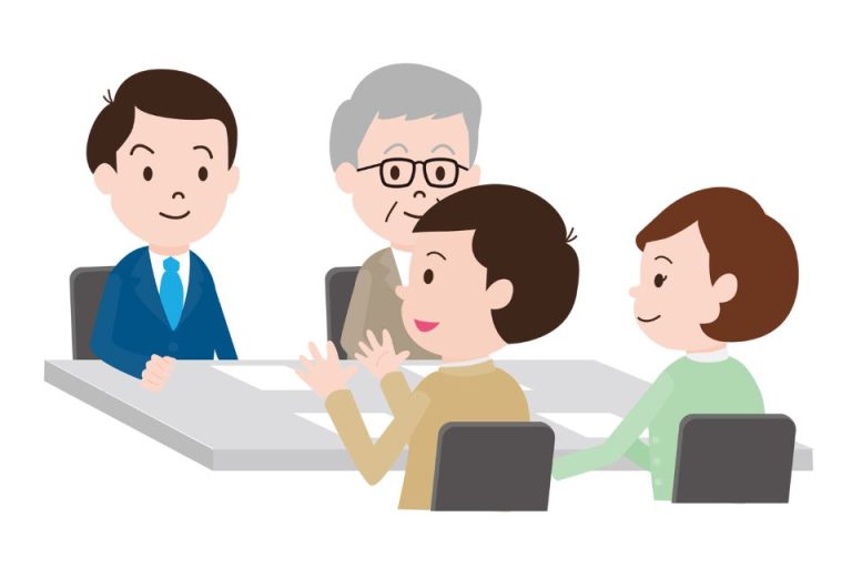 学級の気になる問題について、管理職や他の先生とも話し合い、チームで解決する。