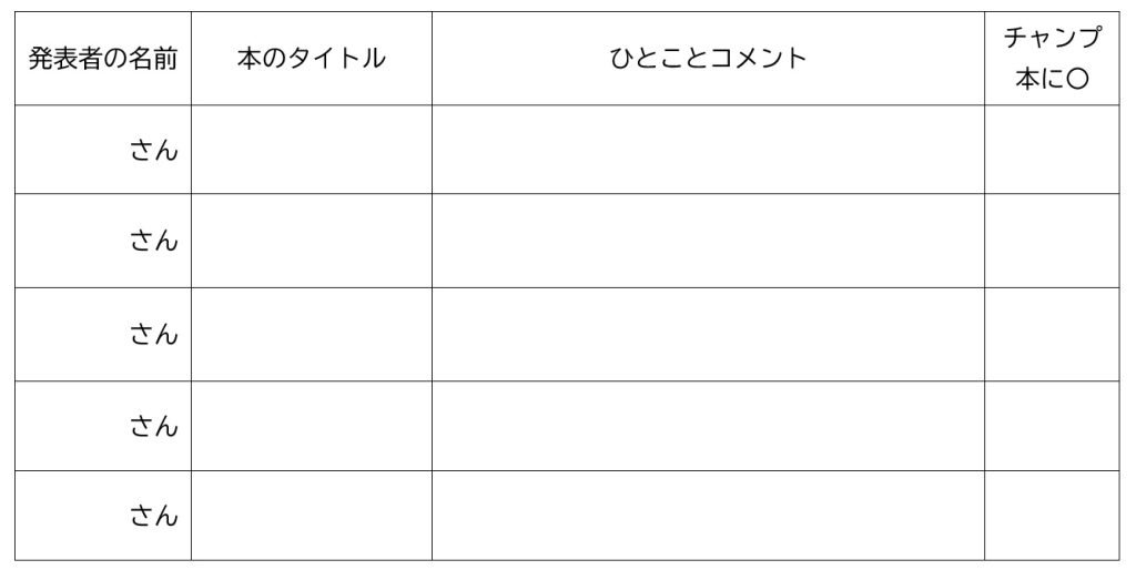 投票用紙