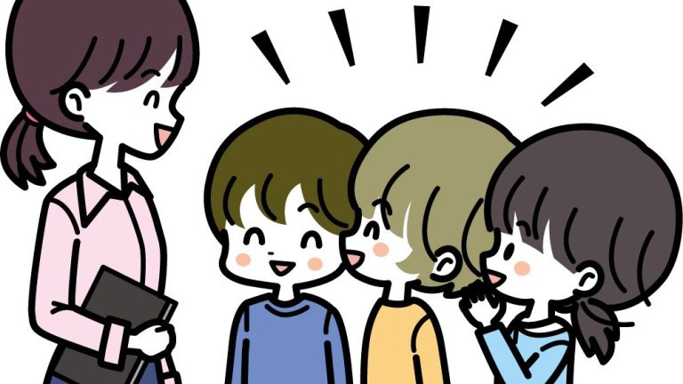 楽しく話す教師