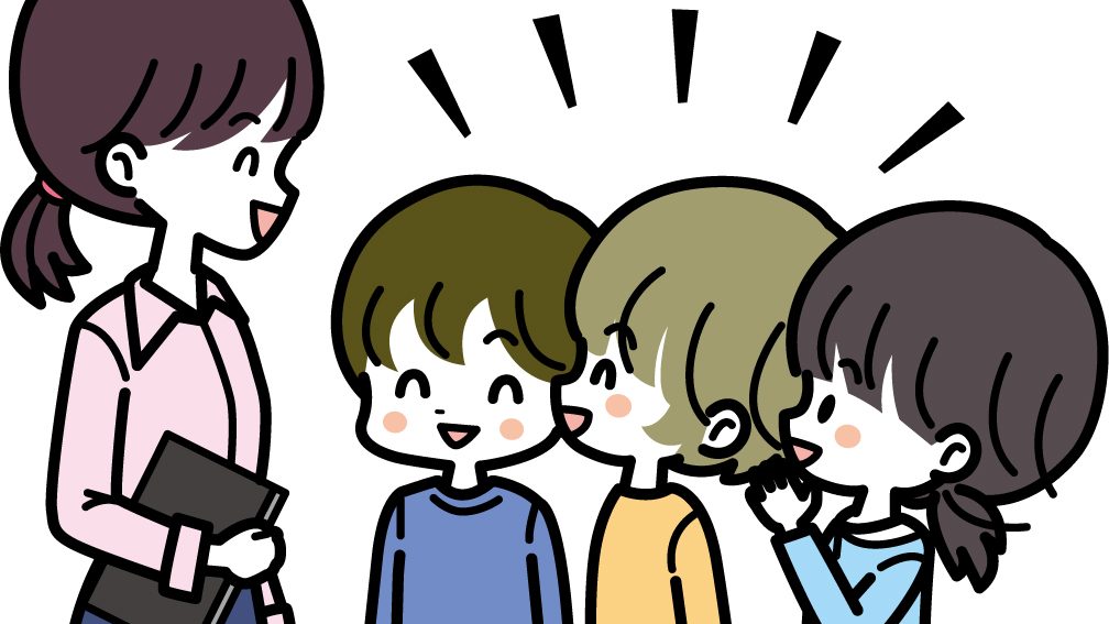 楽しく話す教師