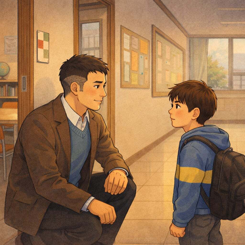 イラスト2. 通級をお休みしてみようか？