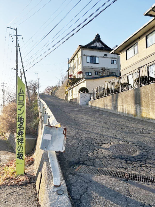 室蘭地名発祥の坂
