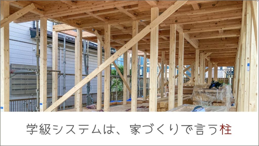 学級システムは家づくりで言う柱