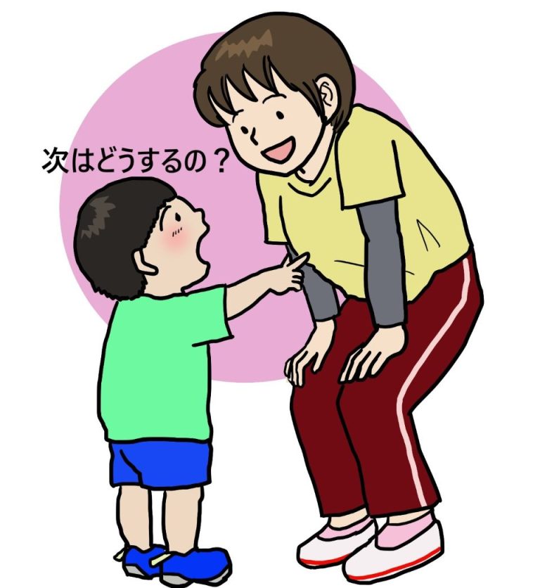 ある小学校での子供と先生のやり取り。何でもすぐに「次はどうするの？」と聞いてくる子供。