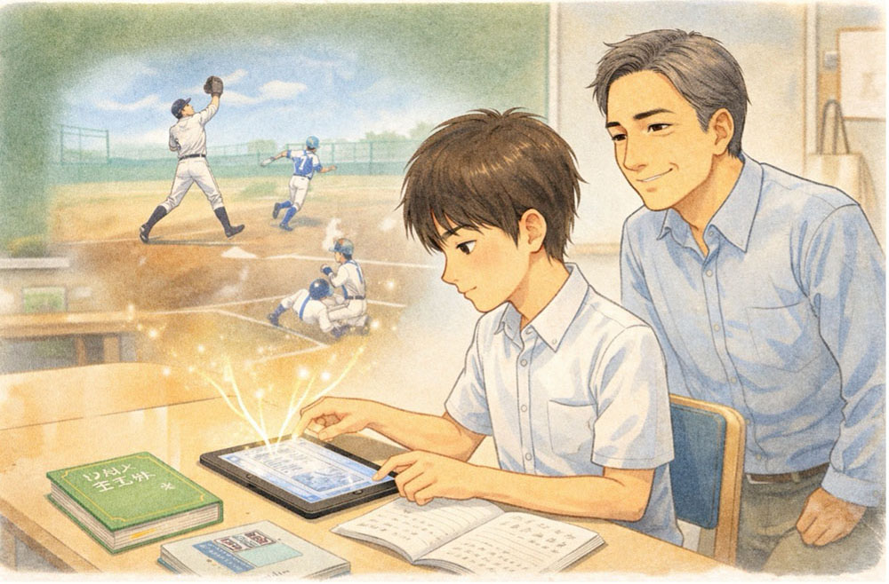 イラスト2/野球用語辞典を作る by高田保則 (生成AIを使用して作成)