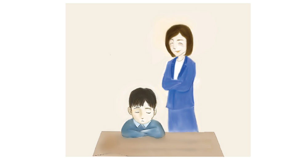 イラスト1・保護者と同世代の女性の先生は、子どもにとって“母親の仲間”のように感じられる